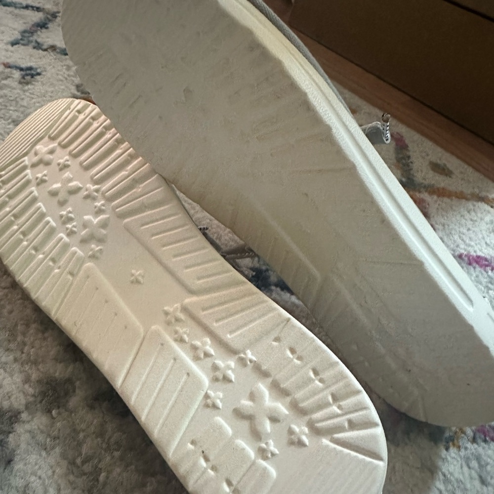 Gray Canvas Slip-On Shoes - Picture 3 of 3
